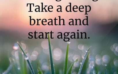 A Fresh Start, A Renewed Spirit